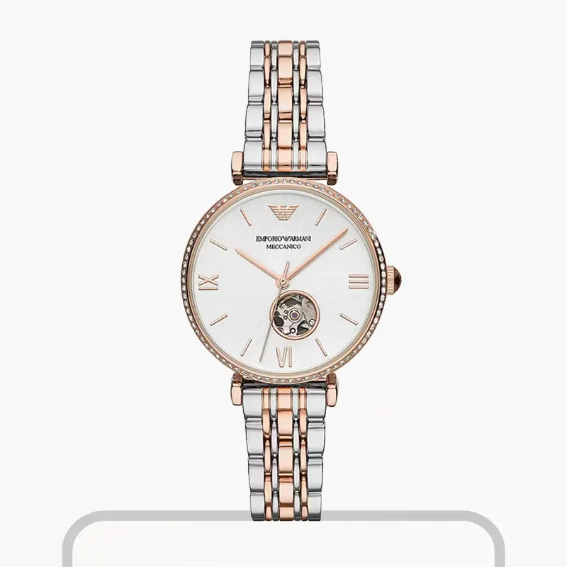 Emporio Armani Automatic Two-tone Ladies Watch- AR60019